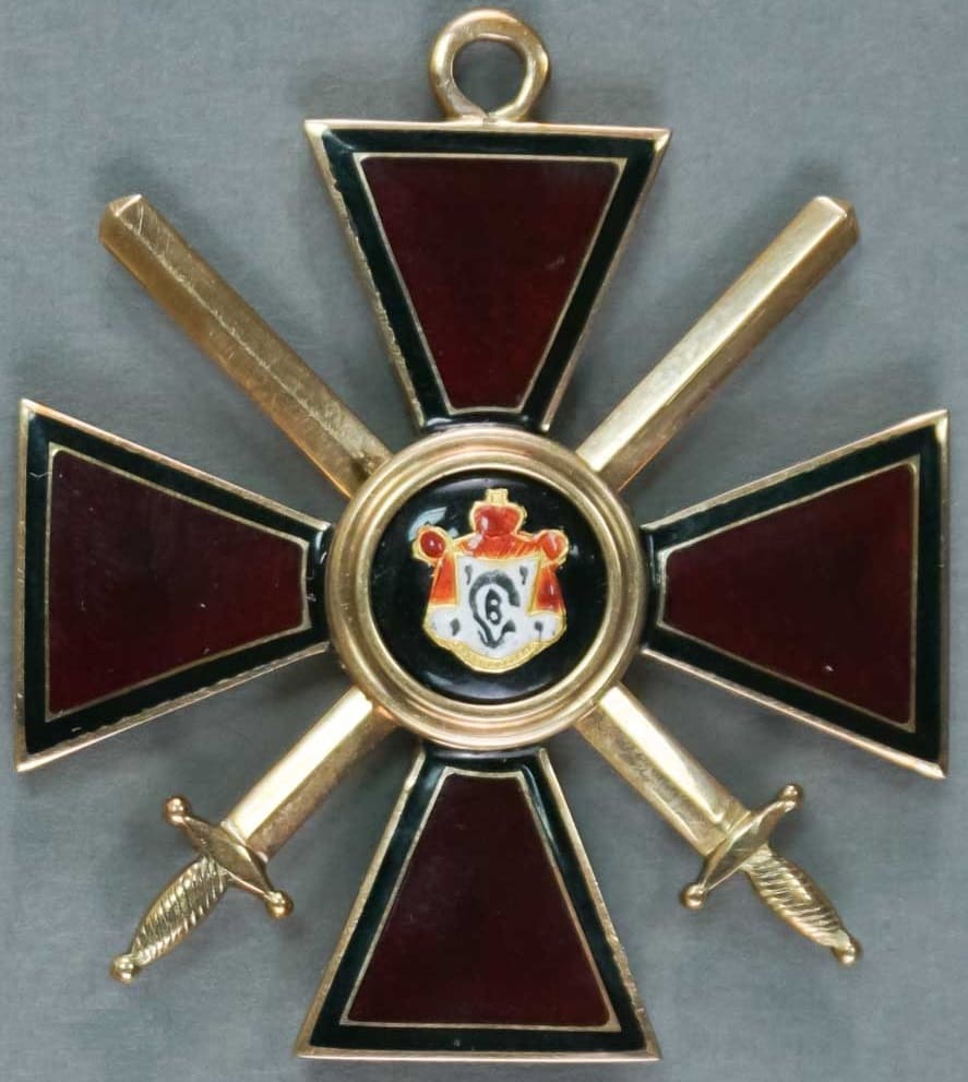 Fake 4th class Saint Vladimir order with black enamel.jpg