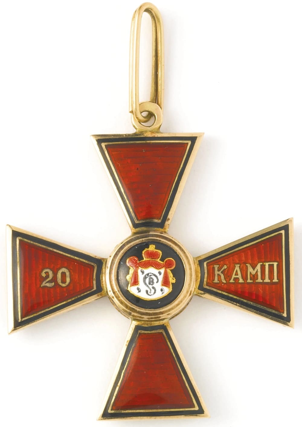 Fake cross of St.Vladimir order for 20 Naval Campaigns.jpg