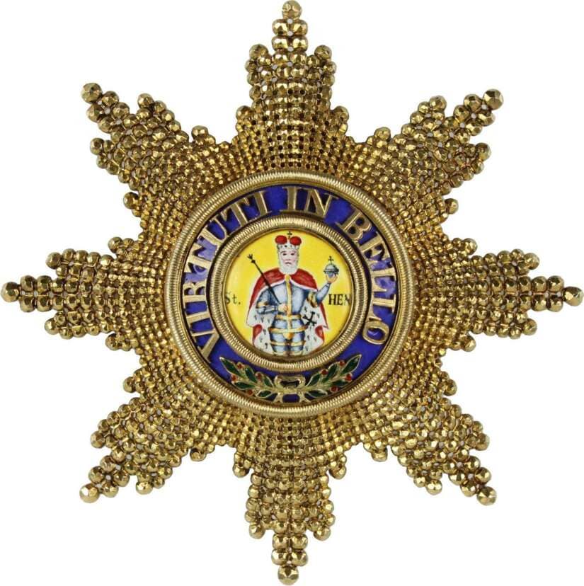 Fake Military Order of St. Henry breast star made by Rothe.jpg