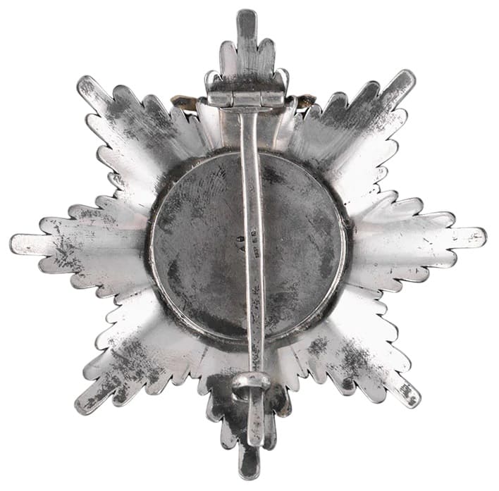 Fake Order of St. Alexander breast  star with swords made by Rothe, Wien.jpg