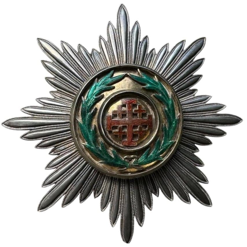 Fake Order  of the Holy Sepulchre of Jerusalem Breast Star made by Russian workshop A•P.jpg