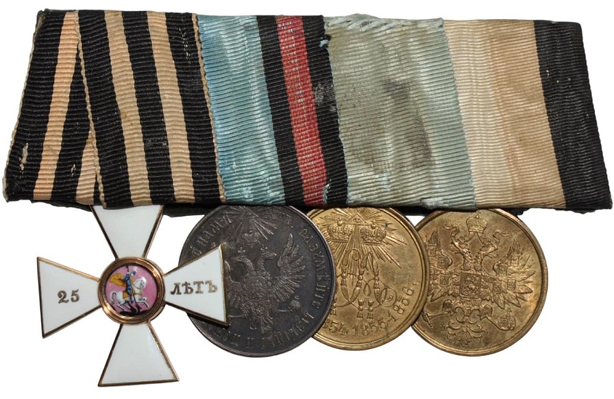 Fake Saint George order for 25 years of service inside the medal bar.jpg