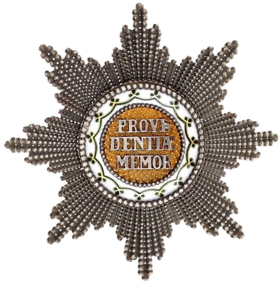 Fake Saxon Order  of the Rue Crown made by Rothe.jpg