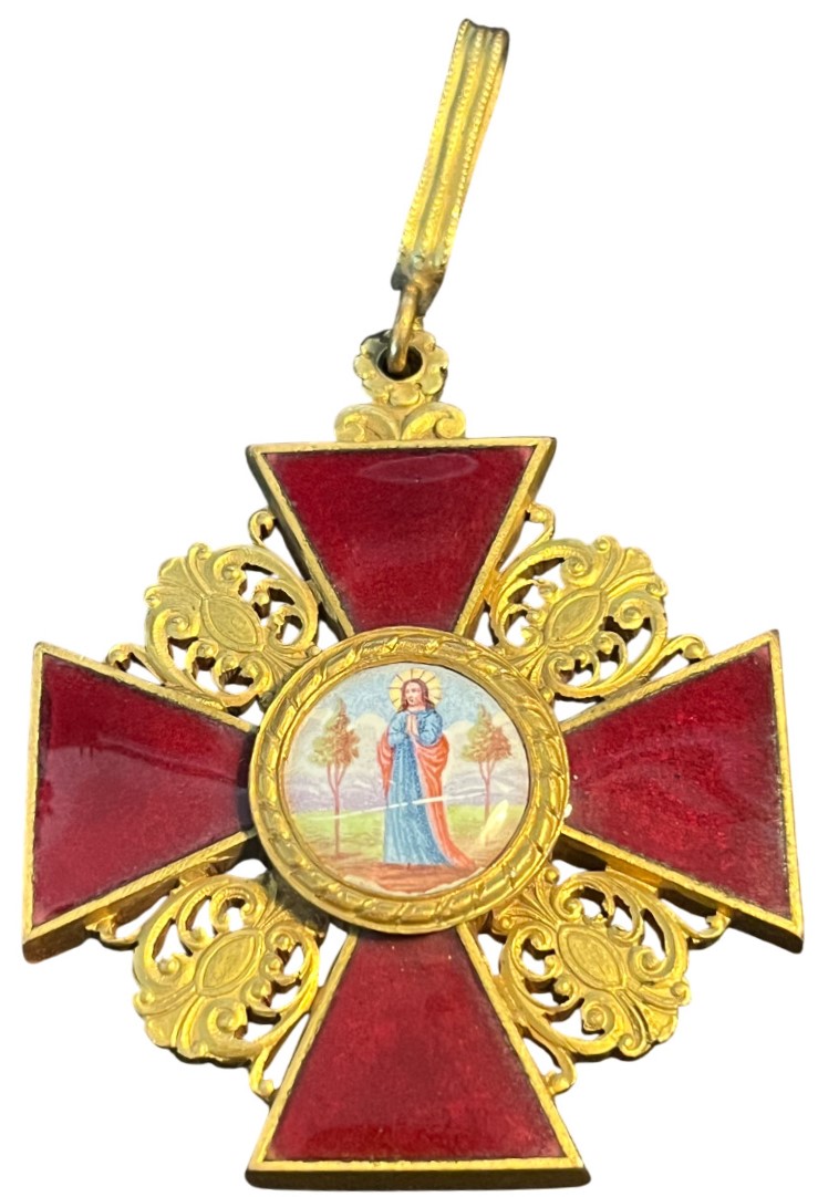 French-made 1st class cross of Saint Anna order in gilded bronze.jpg