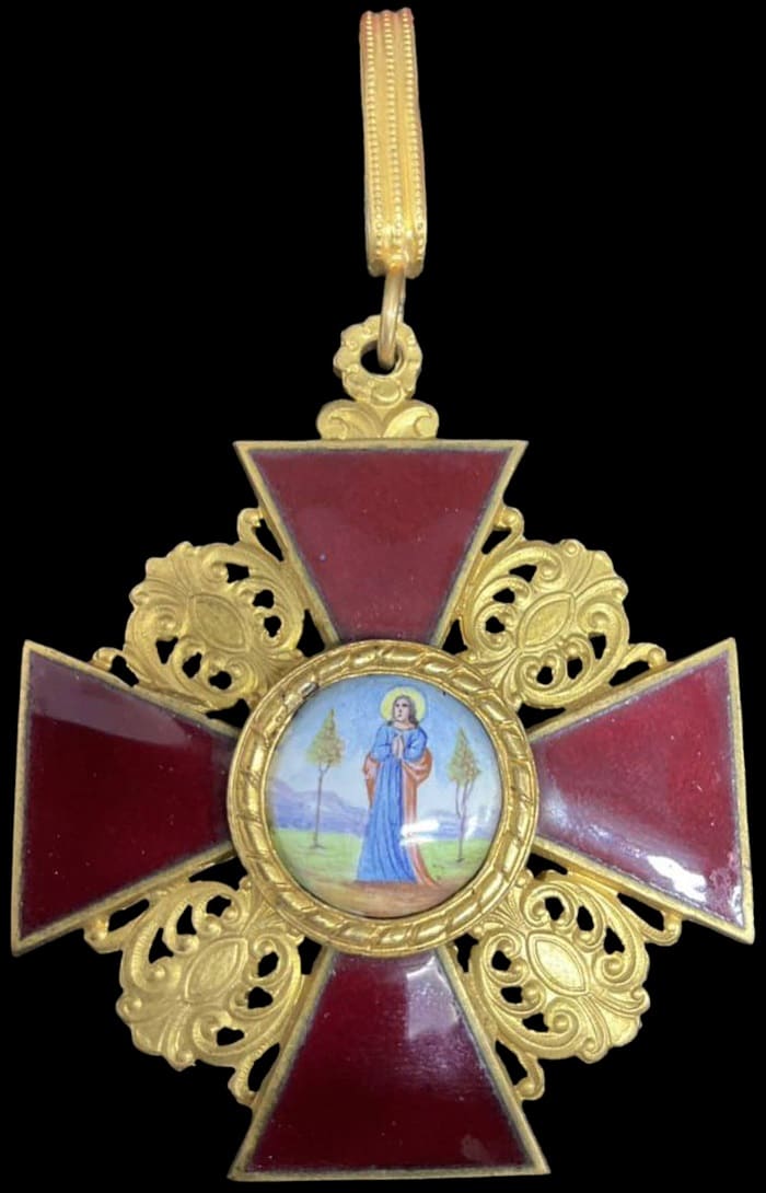 French-made 1st class Saint Anna order in bronze.jpg