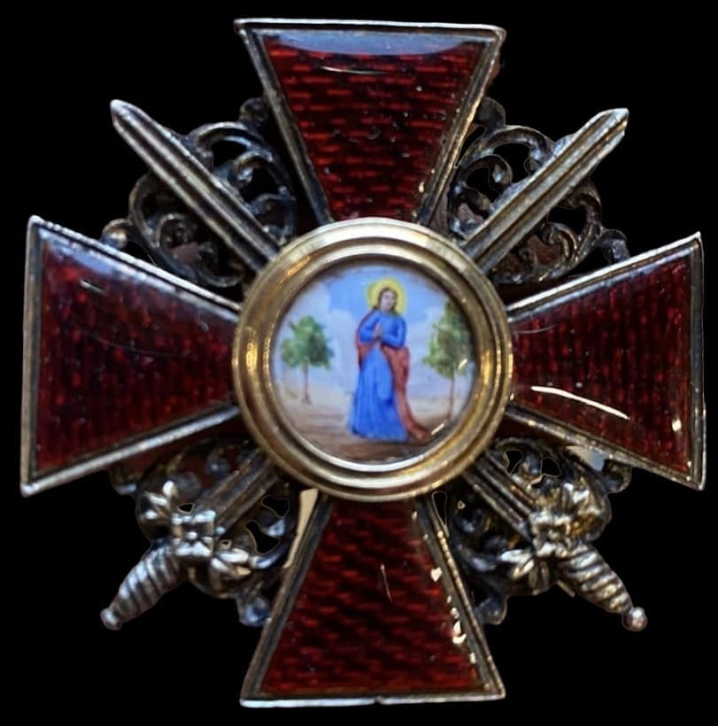 French-made 3rd class order of St. Anne  converted into a brooch.jpg