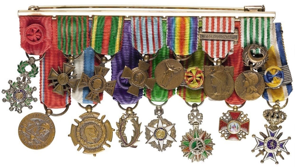 French-made group of miniatures with Saint Anna order.jpg