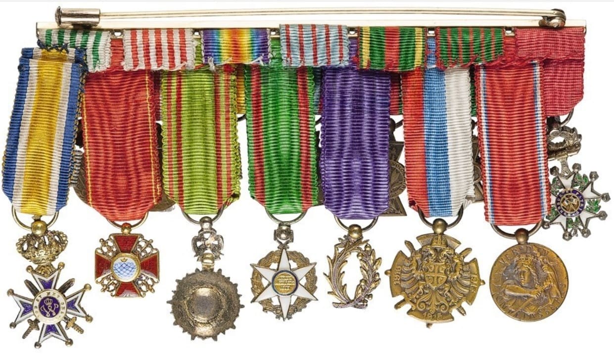 French-made group of  miniatures with Saint Anna order.jpg