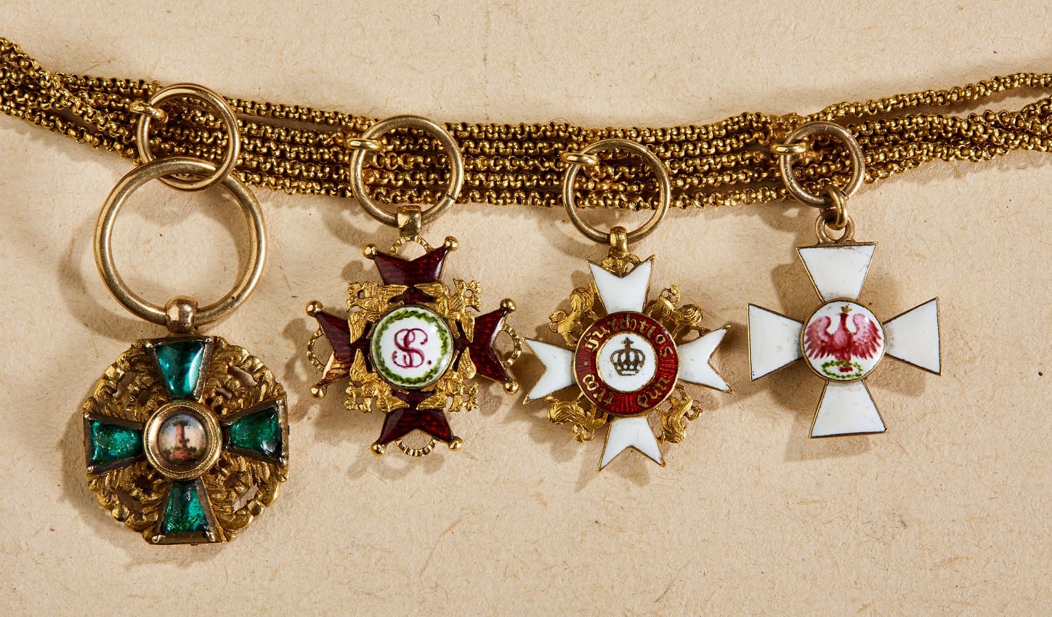 German-made   miniature group in gold and enamel.jpg