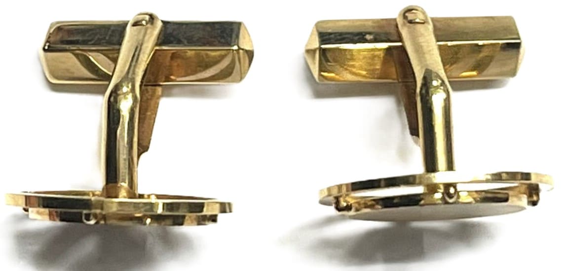 Gold cufflinks  made by Hattori.jpg