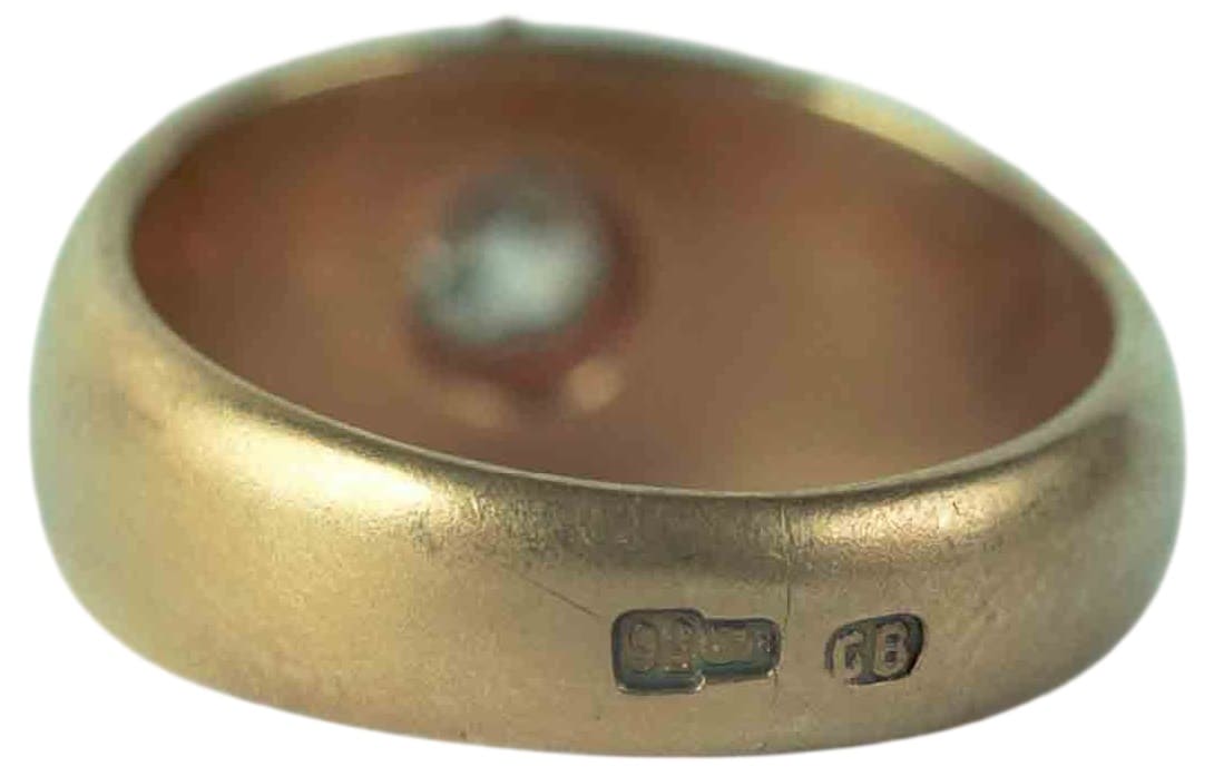 Gold Sward Ring with Diamond cmade by Karl Blank workshop.jpg