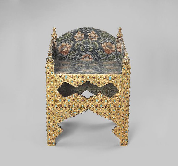 Golden throne of Russian Tsar Boris Godunov.jpg