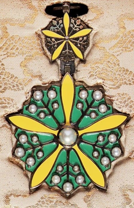 Grand Cordon  of the Grand Order of the Orchid Blossom made by Osaka Mint.jpg