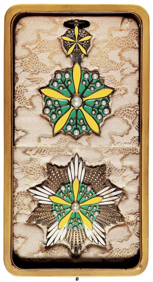 Grand Cordon of the Grand Order of the  Orchid Blossom made by Osaka Mint.jpg