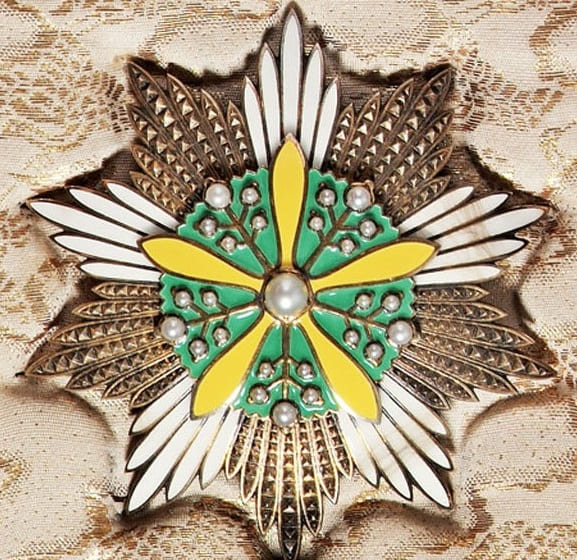 Grand Cordon of the Grand Order of the Orchid Blossom made by Osaka Mint.jpg