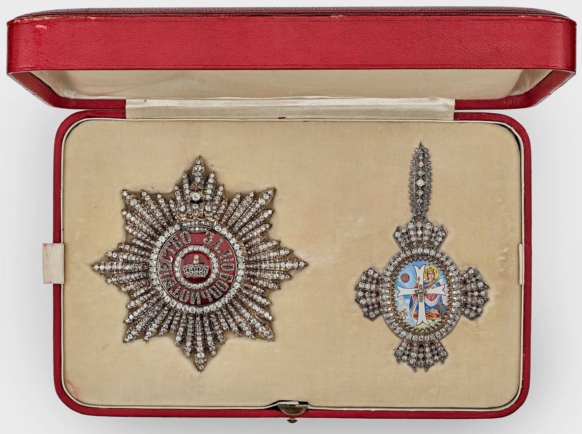 Grand Cross of the Order of Saint Catherine awarded  in 1909.jpg