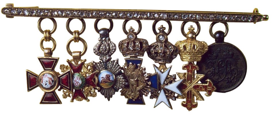 Group of Miniatures Awards of Prince Nikolay Borisovich Yusupov.jpg