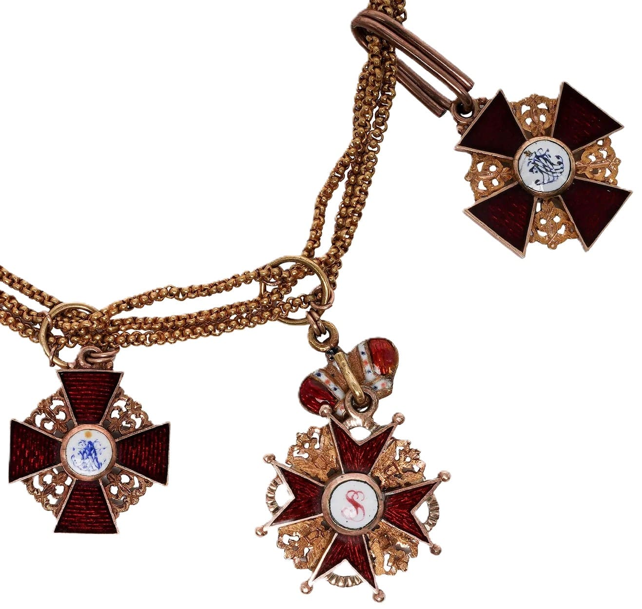Group of miniatures of  excellent quality that was  converted into a bracelet.jpg