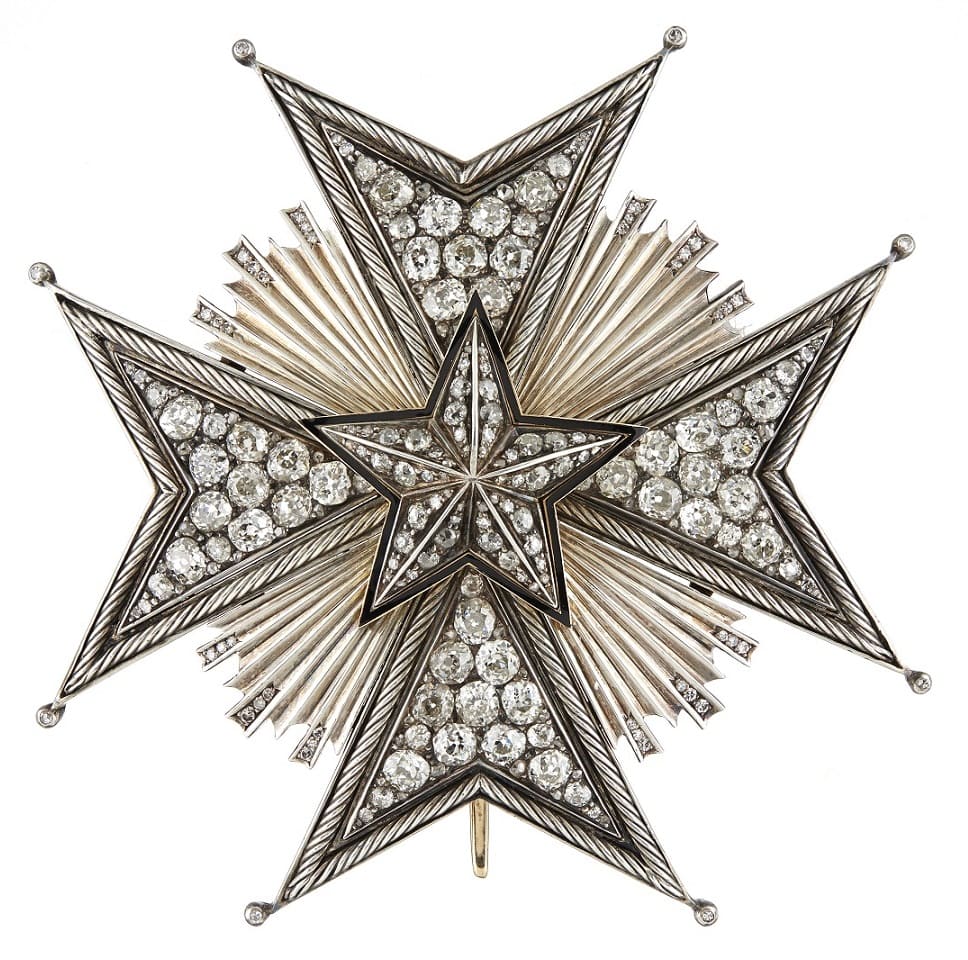 Gustaf VI's Diamond Breast Star of the Royal Order of the Polar Star.jpg