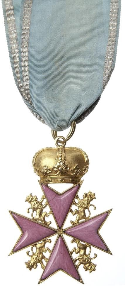 Hessian Order Pour la Vertu  Militaire awarded to Count Pavel Stroganov in 1815.jpg