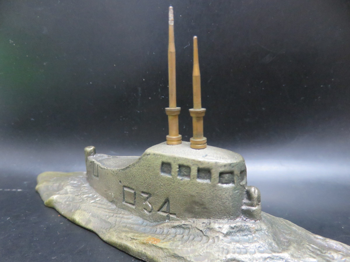 Japanese Submarine Ro-34 Launching Commemorative Paperweight/呂号