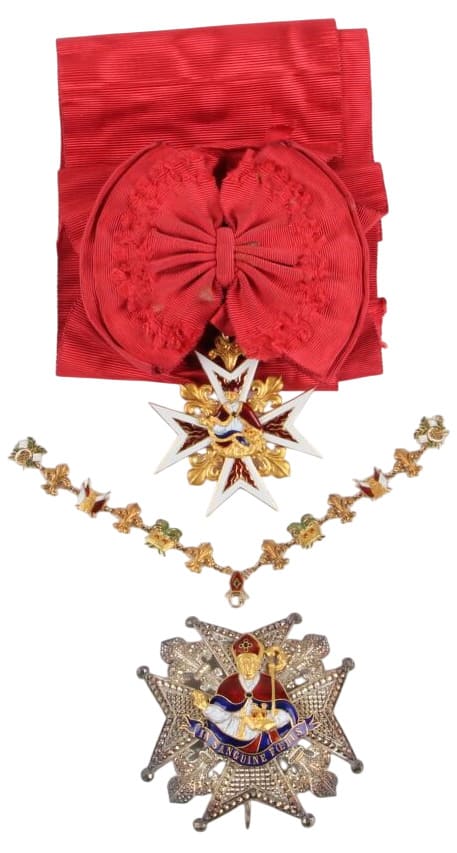 Illustrious Royal Order of Saint Januarius made by  Kretly, Paris.jpg