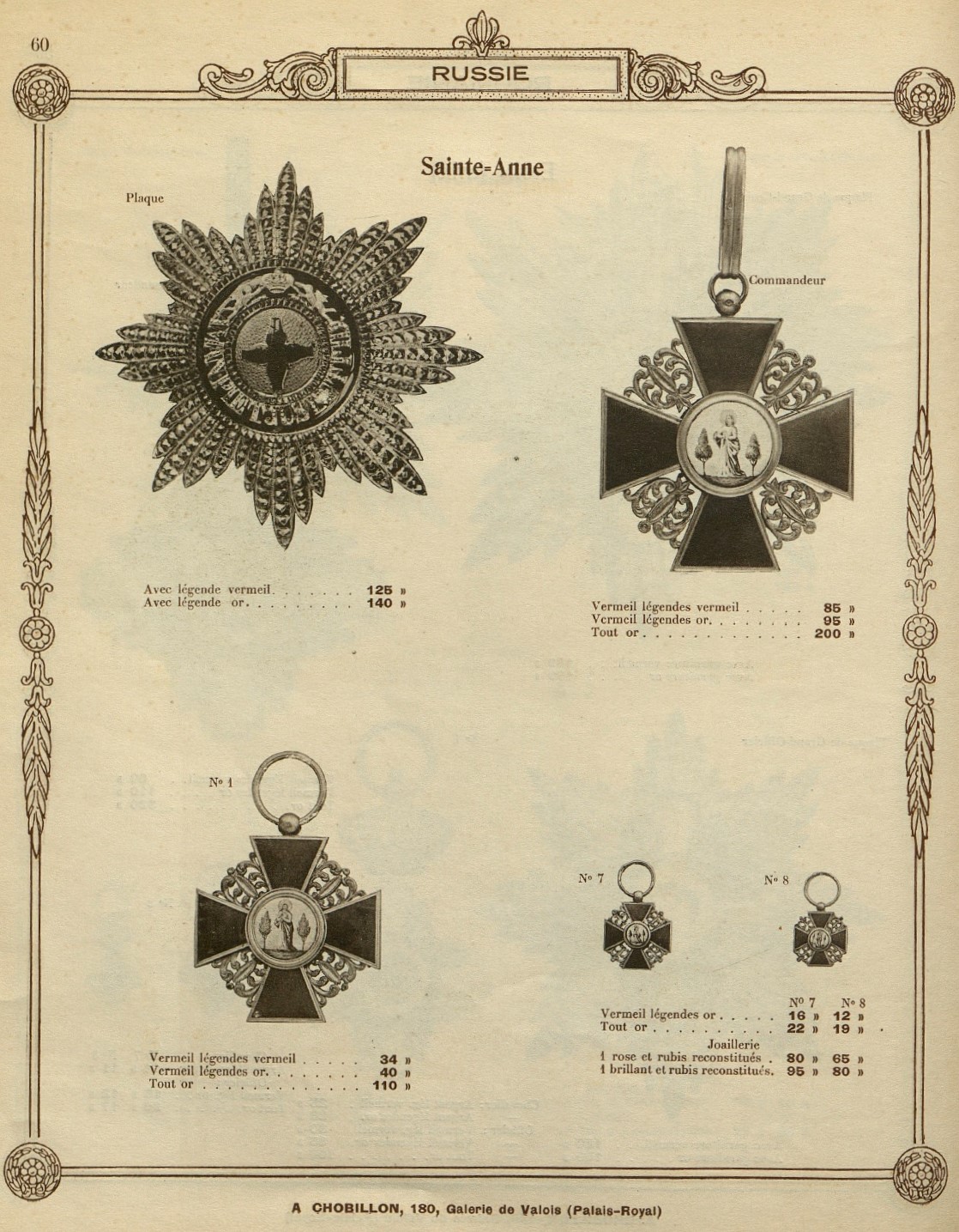Imperial Russian Orders made by Chobillion,  Paris.jpg