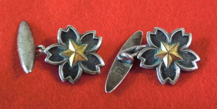 Japanese Imperial Army Cufflinks/大日本帝國陸軍カフスボタン