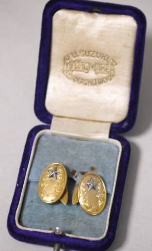 Japanese Imperial Army Cufflinks/大日本帝國陸軍カフスボタン