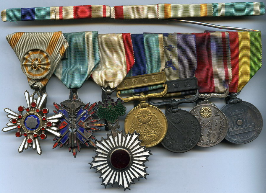 Japanese medal Bar of the Russo-Japanese War Veteran.jpg