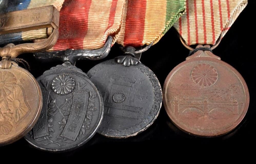Japanese Medal bar with 6th class Rising  Sun order.jpg