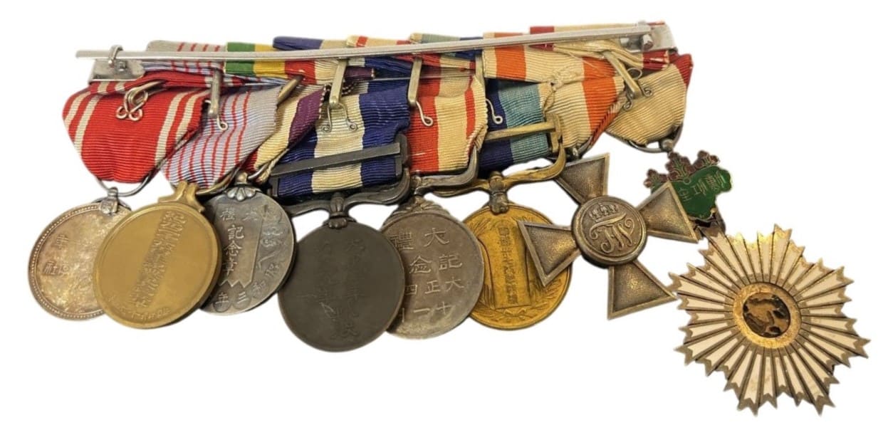 Japanese Medal bar with the  Prussian Order of the Red Eagle 4th class.jpg