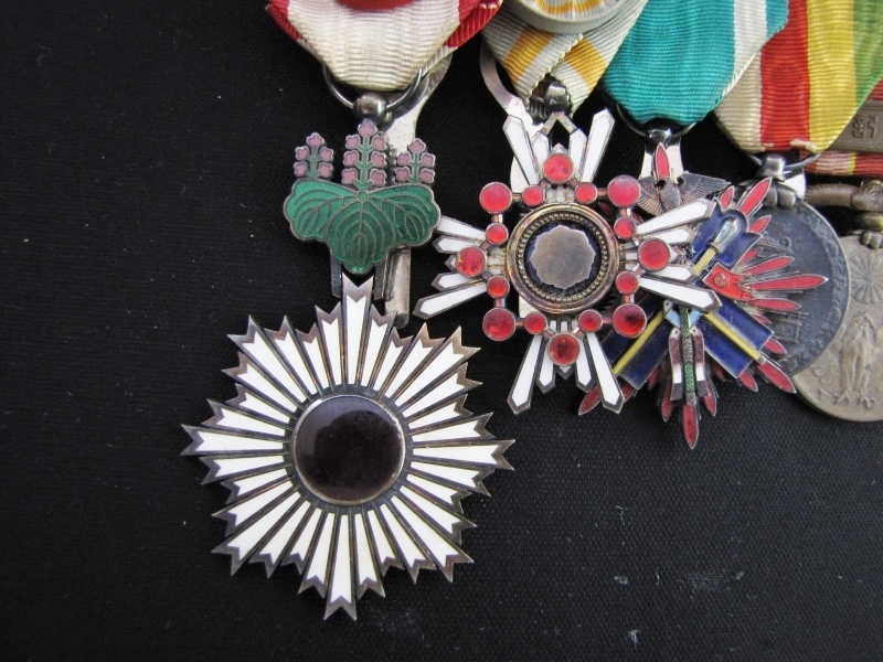 Japanese Medal Bars with Inner Mongolia National  Foundation Merit Medal.jpg