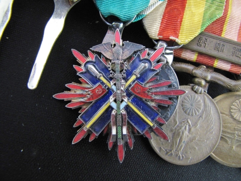 Japanese Medal  Bars with Inner  Mongolia National Foundation Merit Medal.jpg