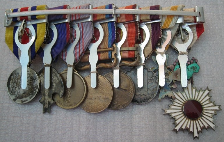 Japanese Medals Bar with Inner  Mongolia National Foundation Merit Medal.jpg