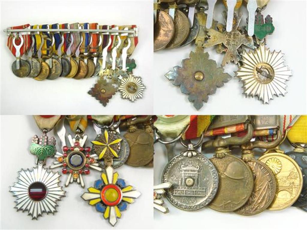 Japanese Medals Bars with Inner Mongolia National Foundation Merit Medal..jpg