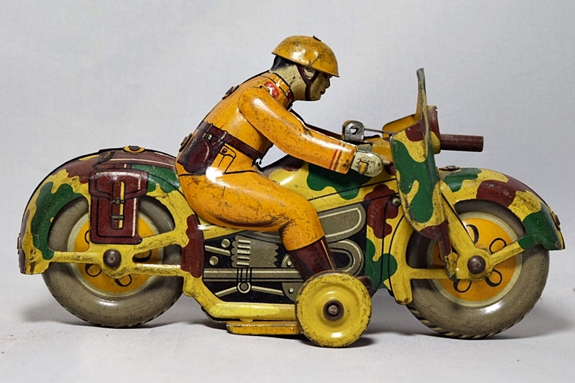 Japanese Military Motorcyclist Clock-Work  Toy.jpg