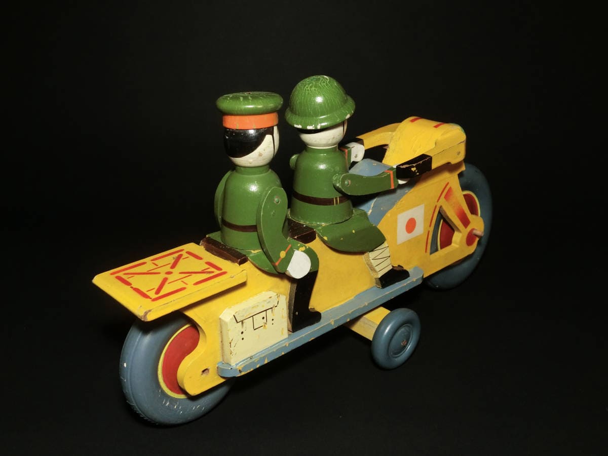 Japanese Military Motorcyclists_Wooden Toy.jpg