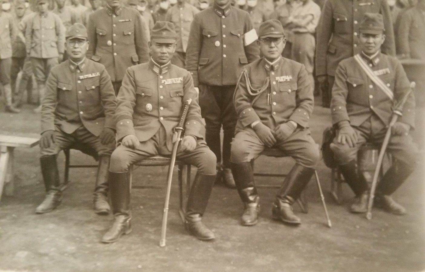 Japanese Officers with Commander Badges....jpg