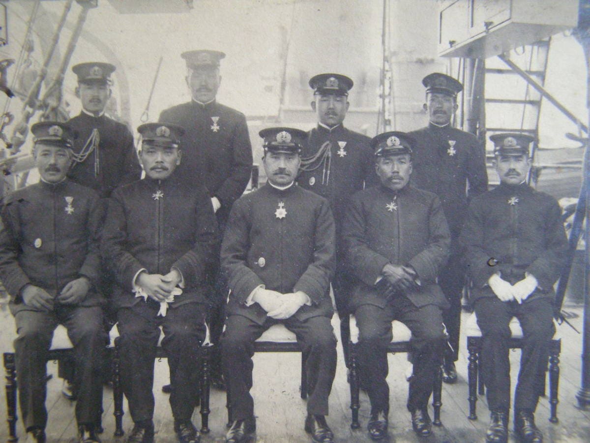 Japanese  Officers with Naval Academy Graduation Badges.jpg