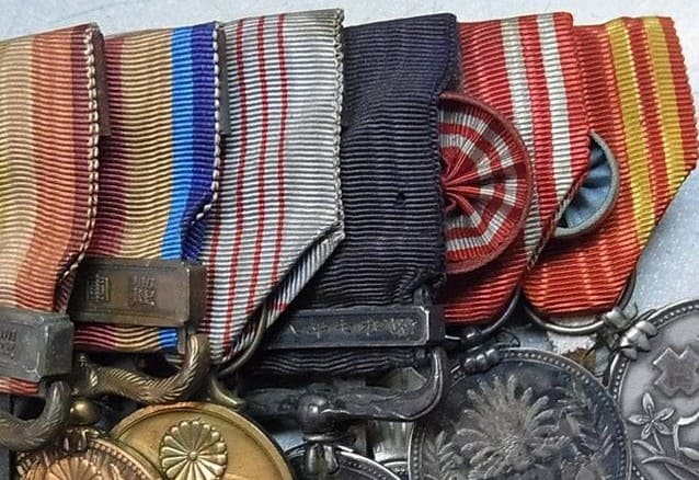Japanese Ribbon Bar with  Honour  Medals.jpg