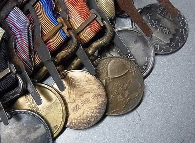 Japanese  Ribbon Bar  with  Honour  Medals.jpg