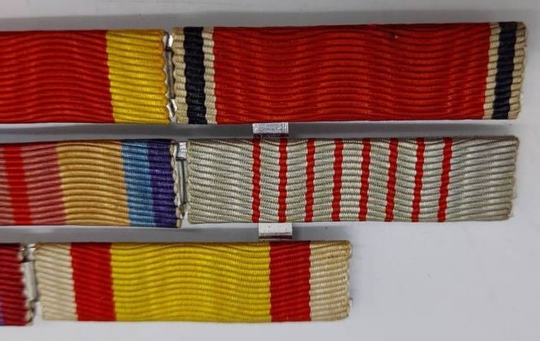 Japanese Ribbon Bar  with Order  and Medal of the Holy See.jpg