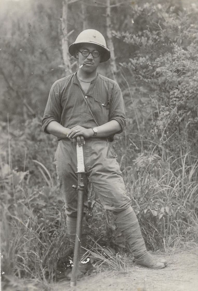 Japanese soldier wearing Army Sun Helmet.jpg