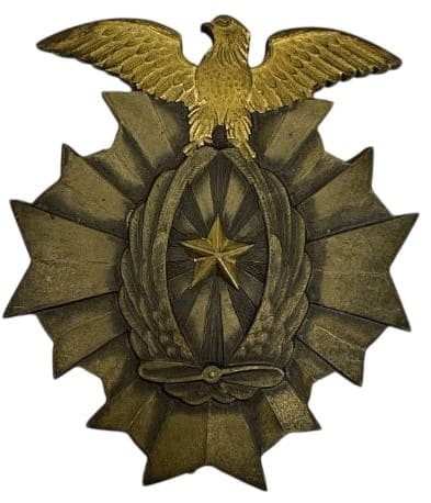 満州派遣 関東軍飛行隊 記念章 日本軍 鷲エンブレムの金属製バッジ Badges and Watch Fobs of Kwantung Army Flying Corps/関東軍飛行隊