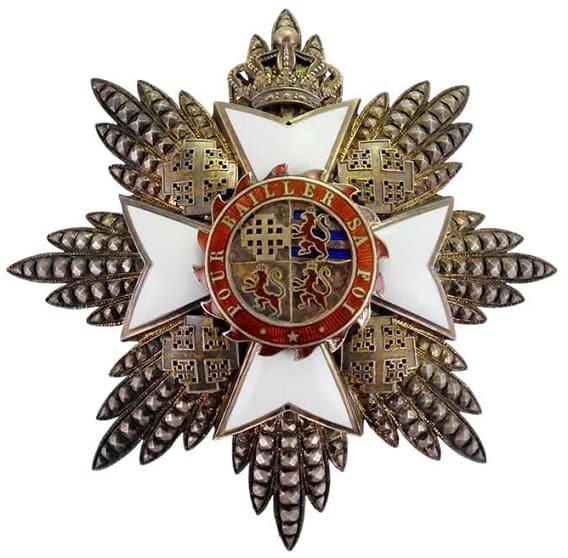 Knightly Order of St. Catherine with Mount Sinai order made by Foyolle-Pouteau, Paris.jpg