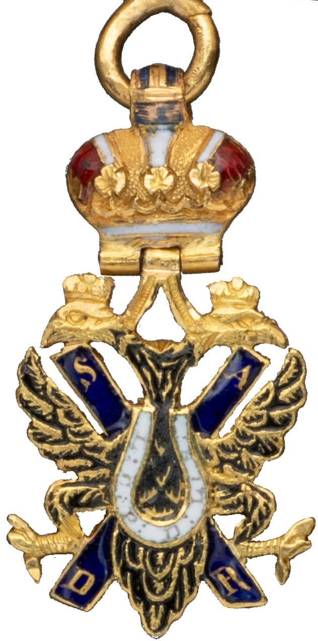 Колодка с фрачной копией ордена  Святого Андрея Первозванного.jpg