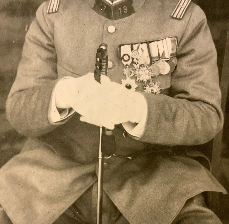 Major of 19th Infantry  Regiment with the Order of Striped Tiger.jpg