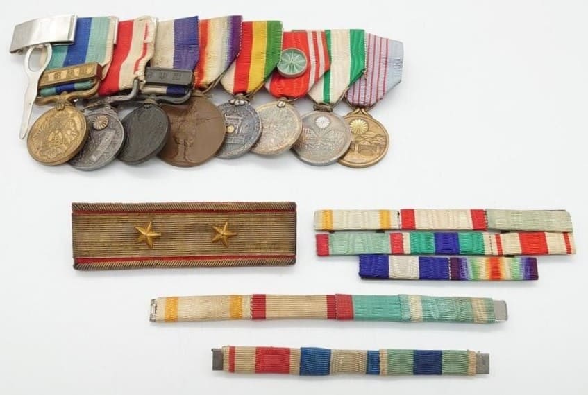 Medal bar and ribbon bars that belonged to an unidentified Lieutenant General.jpg