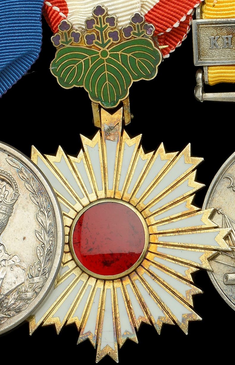 Medal bar of War Correspondent  Captain Sir W. Maxwell, K.B.E..jpg